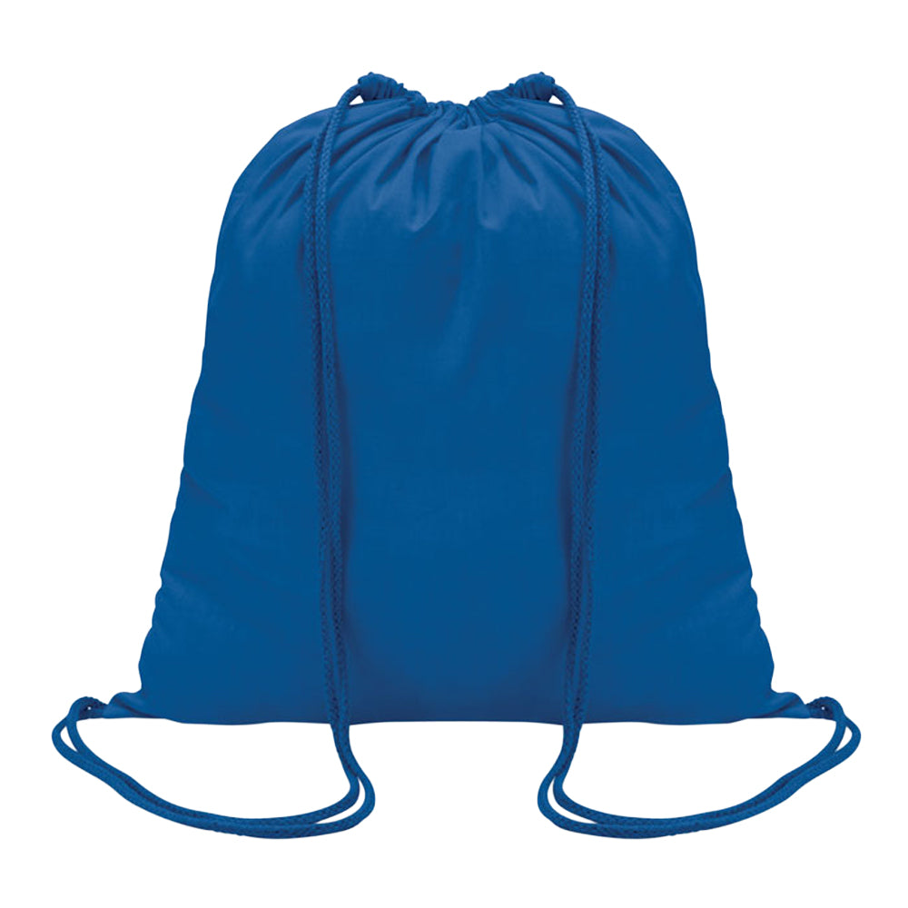 Royal Blue - Front - MidOcean Colored Cotton Drawstring Bag