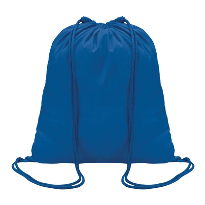 Royal Blue - Front - MidOcean Colored Cotton Drawstring Bag