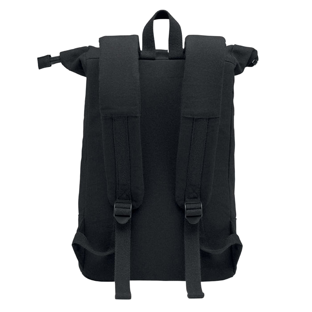 Black - Back - MidOcean Koper Roll Top Laptop Backpack