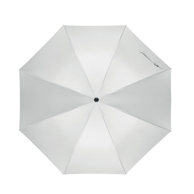White - Back - MidOcean Lluvia Windproof Stick Umbrella