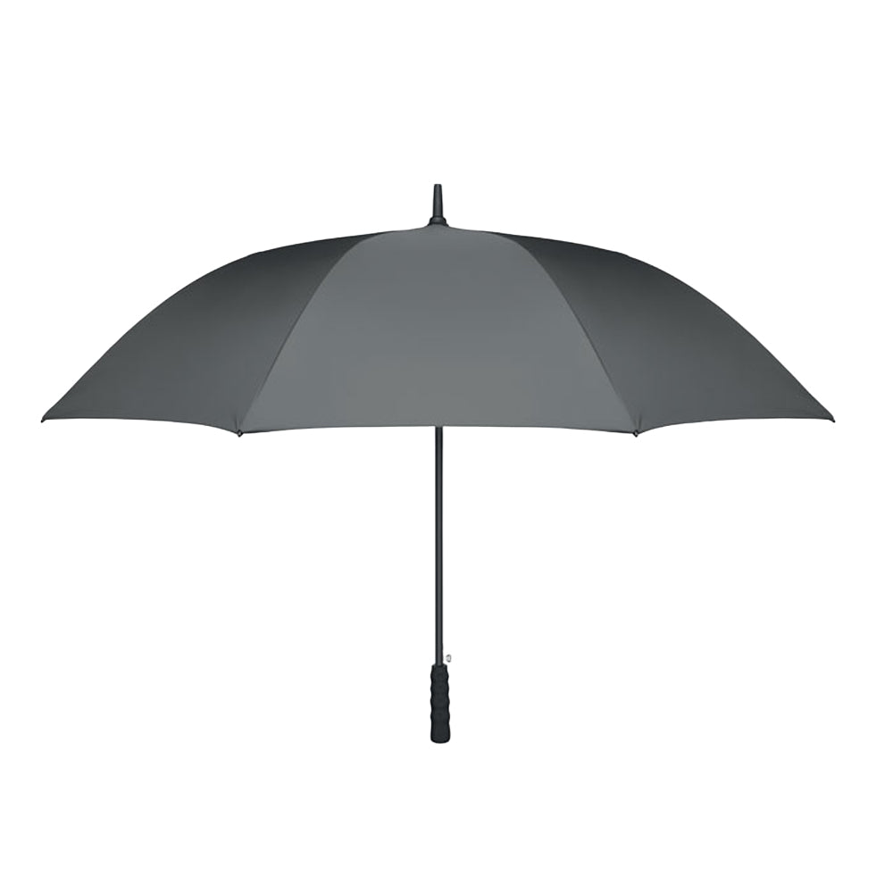 Grey - Front - MidOcean Lluvia Windproof Stick Umbrella