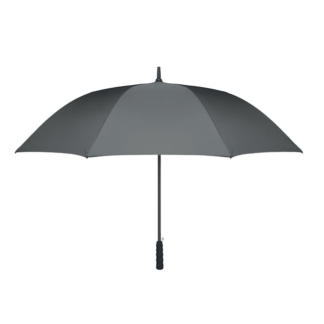 Grey - Front - MidOcean Lluvia Windproof Stick Umbrella