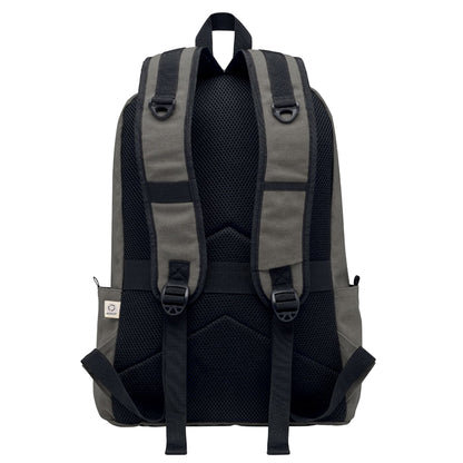 Stone Grey - Back - MidOcean Leirur Laptop Backpack