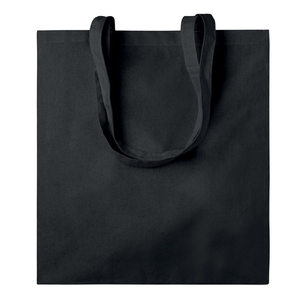 Black - Back - MidOcean Portobello Cotton Shopper Bag