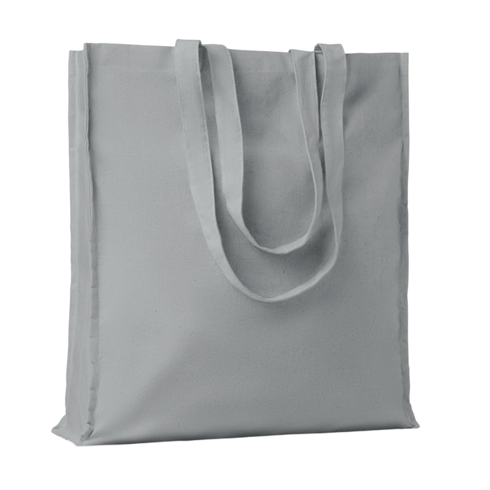 Grey - Front - MidOcean Portobello Cotton Shopper Bag