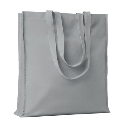 Grey - Front - MidOcean Portobello Cotton Shopper Bag