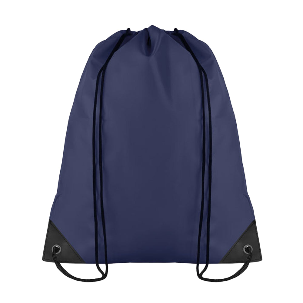 Blue - Front - MidOcean Shoop Polyester 190T Drawstring Bag
