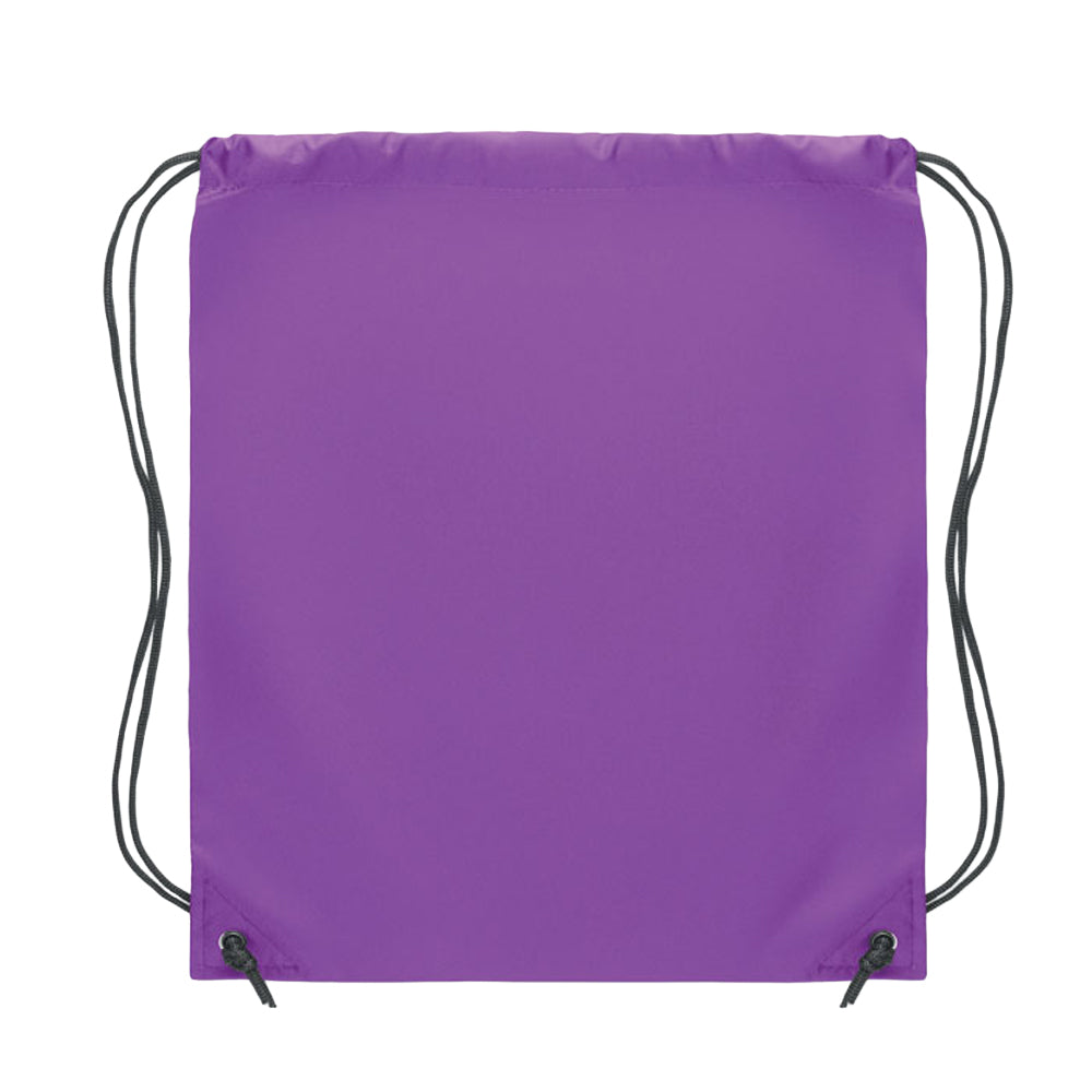 Violet - Back - MidOcean Shoop Polyester 190T Drawstring Bag