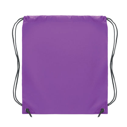 Violet - Back - MidOcean Shoop Polyester 190T Drawstring Bag