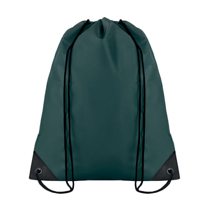 Dark Green - Front - MidOcean Shoop Polyester 190T Drawstring Bag