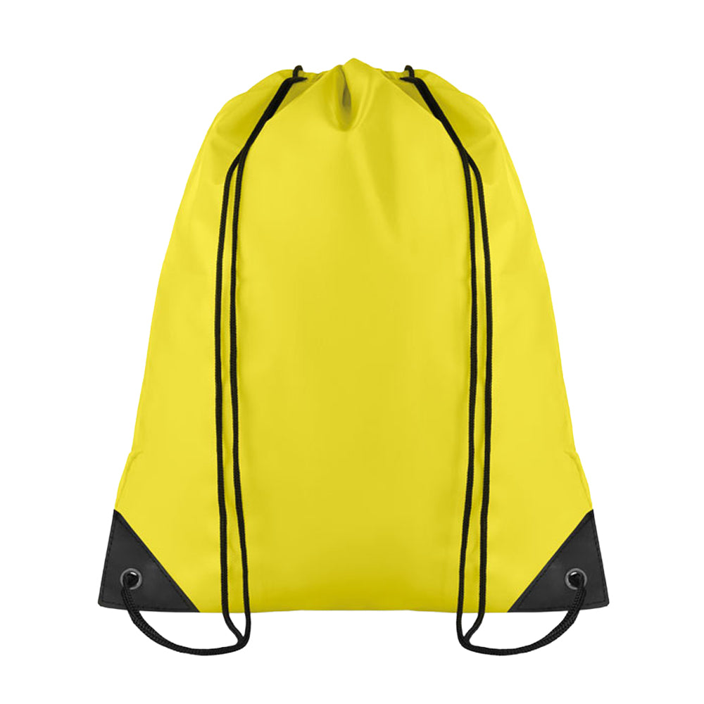 Yellow - Front - MidOcean Shoop Polyester 190T Drawstring Bag