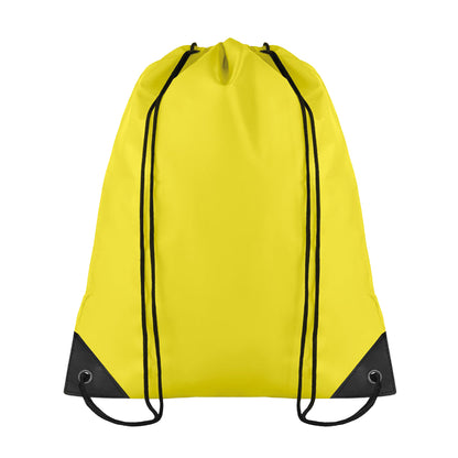 Yellow - Front - MidOcean Shoop Polyester 190T Drawstring Bag