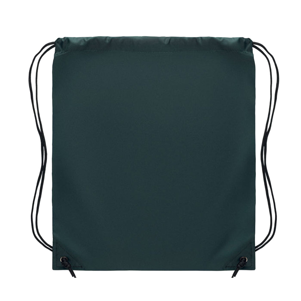 Dark Green - Back - MidOcean Shoop Polyester 190T Drawstring Bag