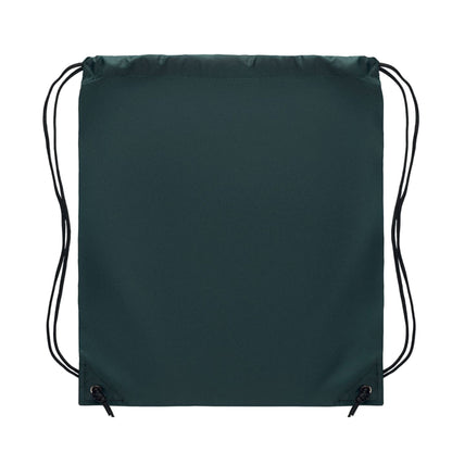 Dark Green - Back - MidOcean Shoop Polyester 190T Drawstring Bag