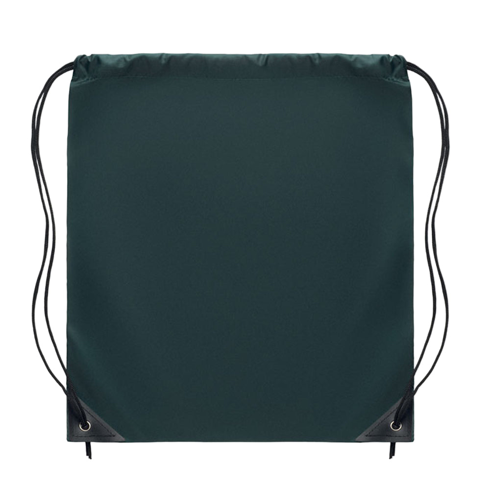 Dark Green - Side - MidOcean Shoop Polyester 190T Drawstring Bag