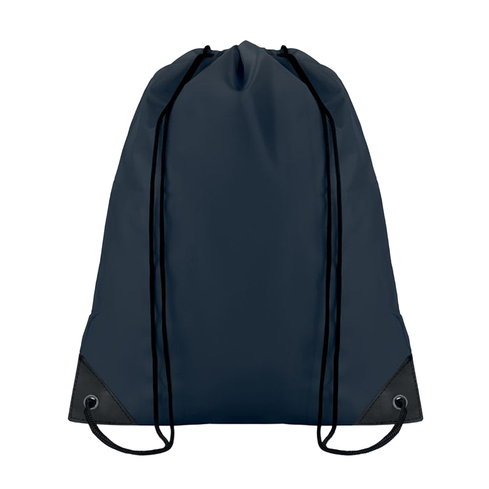 French Navy - Front - MidOcean Shoop Polyester 190T Drawstring Bag