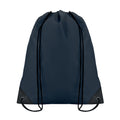 French Navy - Front - MidOcean Shoop Polyester 190T Drawstring Bag