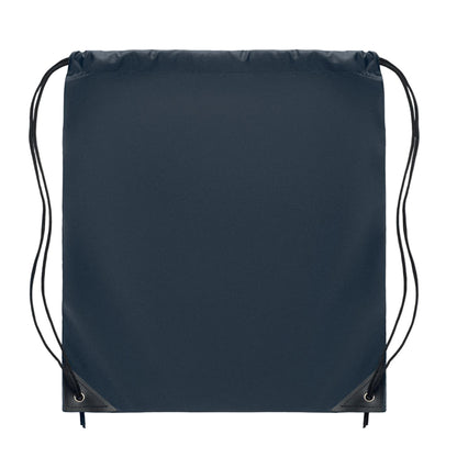 French Navy - Side - MidOcean Shoop Polyester 190T Drawstring Bag