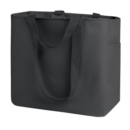 Black - Back - MidOcean Camden Plain Shopper Bag