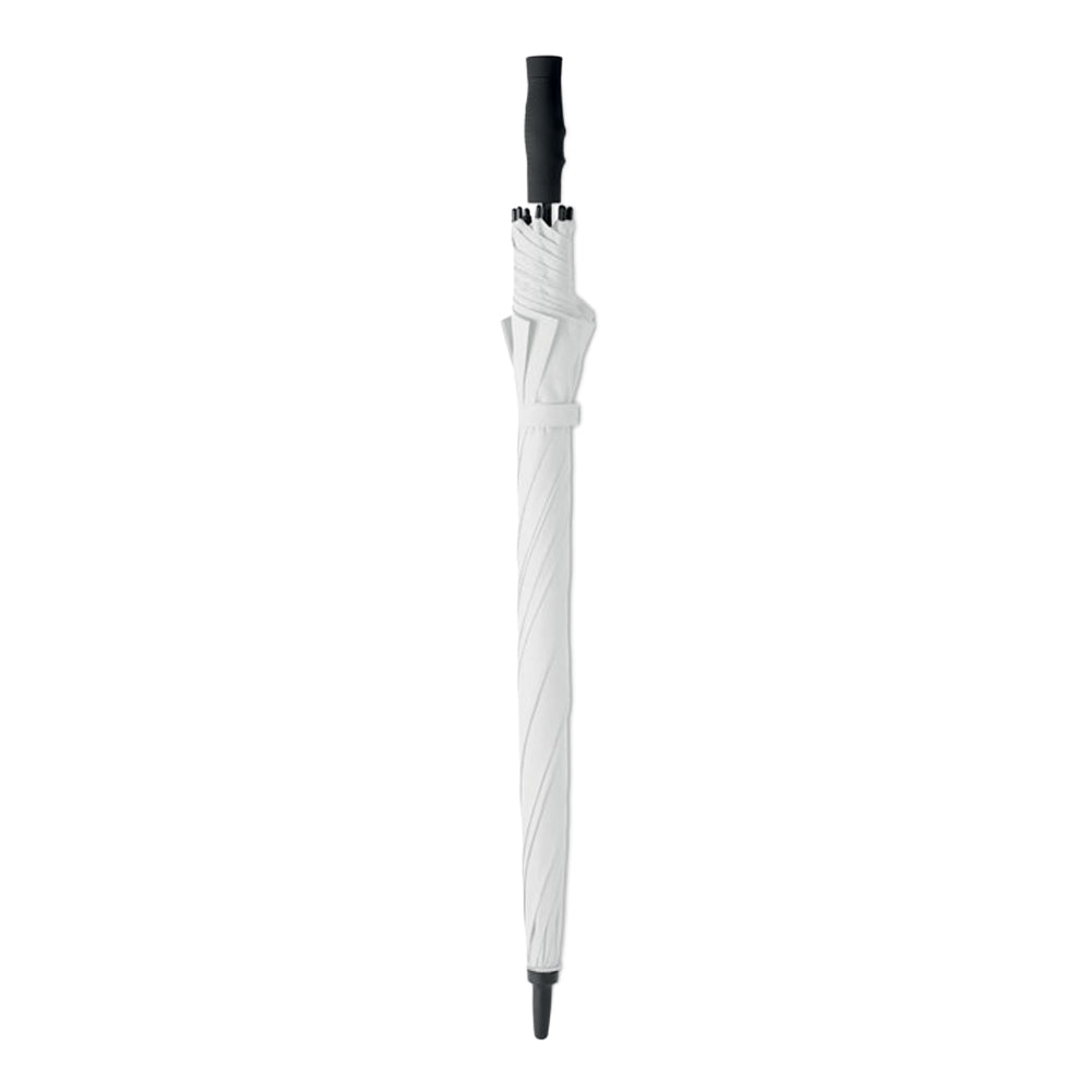White - Side - MidOcean Grusa Windproof Stick Umbrella