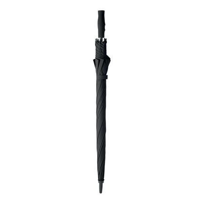 Black - Side - MidOcean Grusa Windproof Stick Umbrella