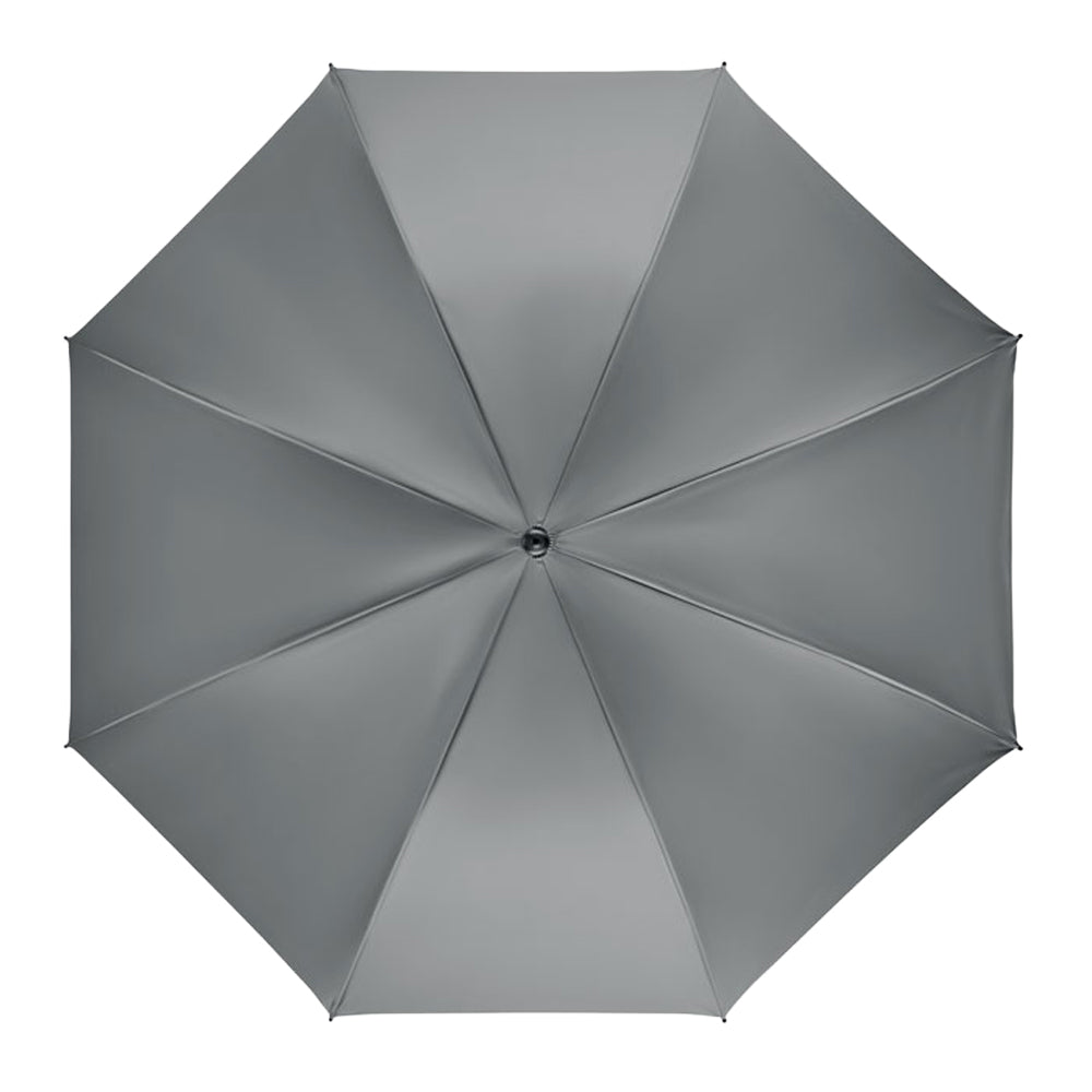 Grey - Back - MidOcean Grusa Windproof Stick Umbrella