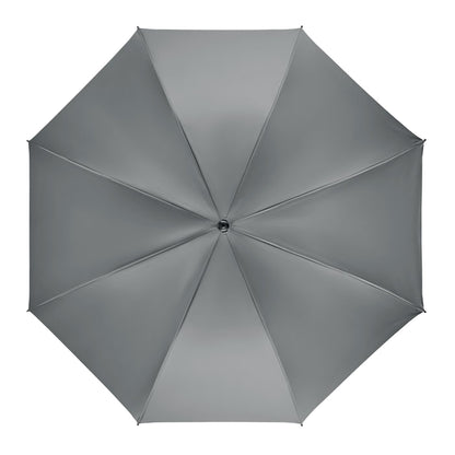 Grey - Back - MidOcean Grusa Windproof Stick Umbrella