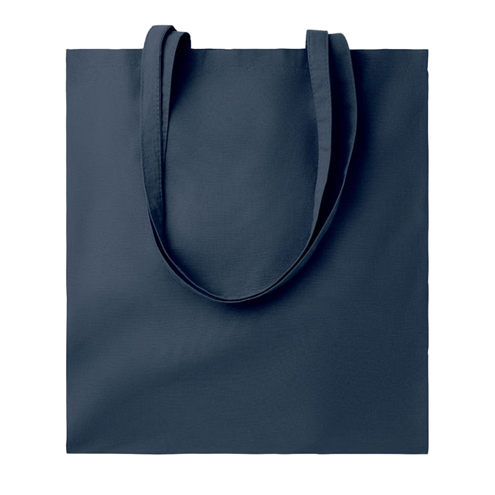 French Navy - Front - MidOcean Cottonel Colour ++ Cotton Shopper Bag