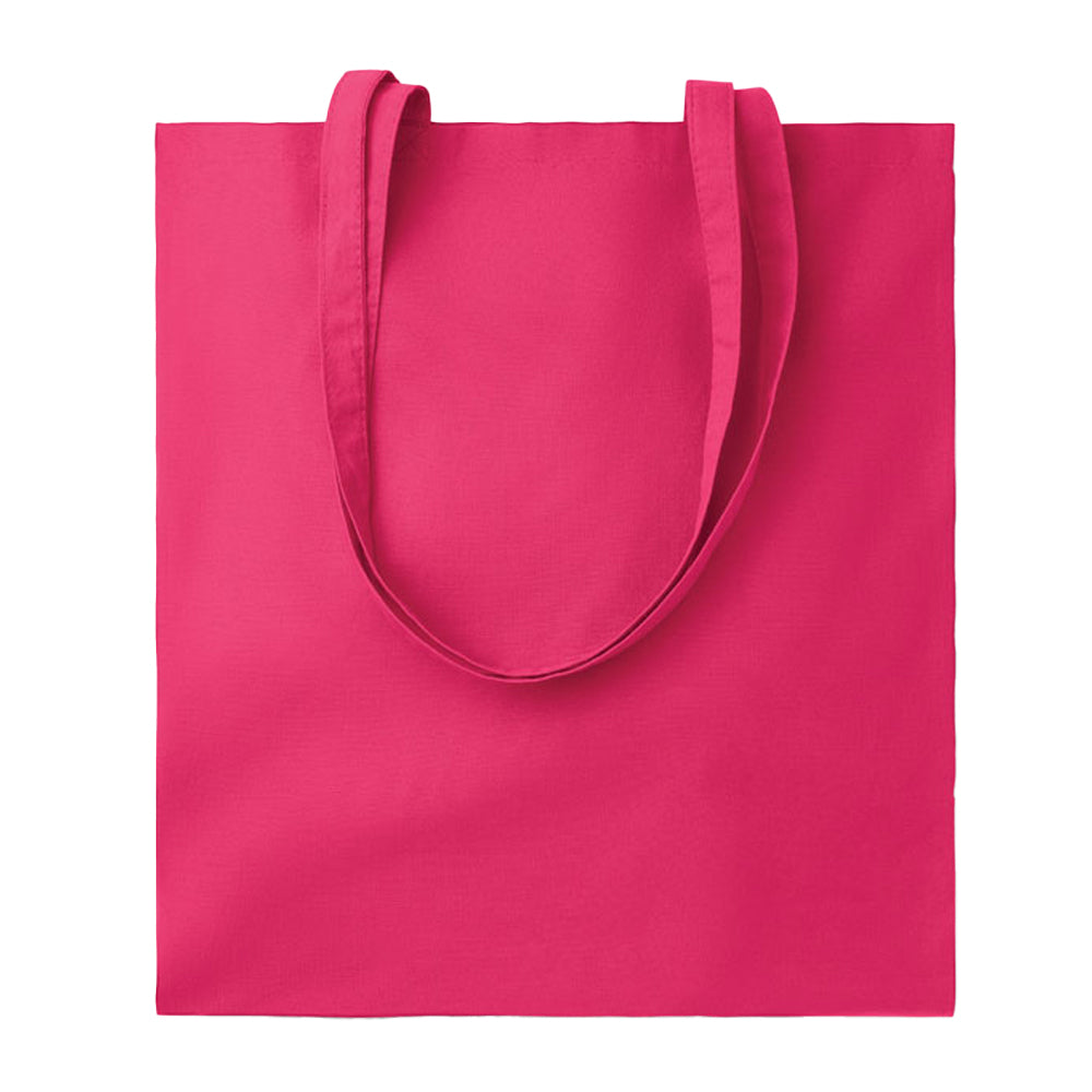 Fuchsia - Front - MidOcean Cottonel Colour ++ Cotton Shopper Bag