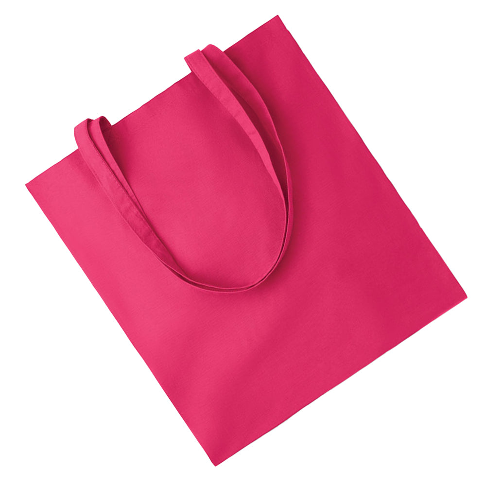 Fuchsia - Back - MidOcean Cottonel Colour ++ Cotton Shopper Bag