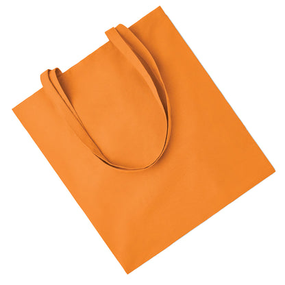 Orange - Back - MidOcean Cottonel Colour ++ Cotton Shopper Bag