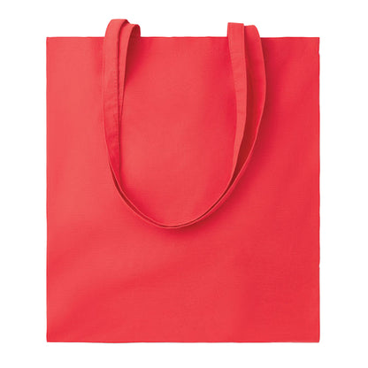 Red - Front - MidOcean Cottonel Colour ++ Cotton Shopper Bag