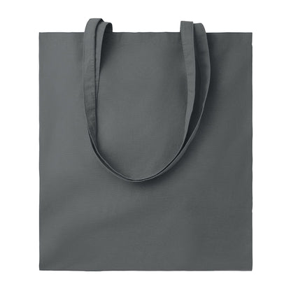 Stone Grey - Front - MidOcean Cottonel Colour ++ Cotton Shopper Bag
