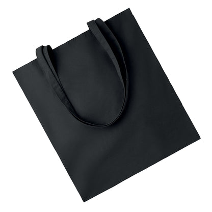 Black - Back - MidOcean Cottonel Colour ++ Cotton Shopper Bag