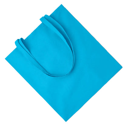 Turquoise - Back - MidOcean Cottonel Colour ++ Cotton Shopper Bag