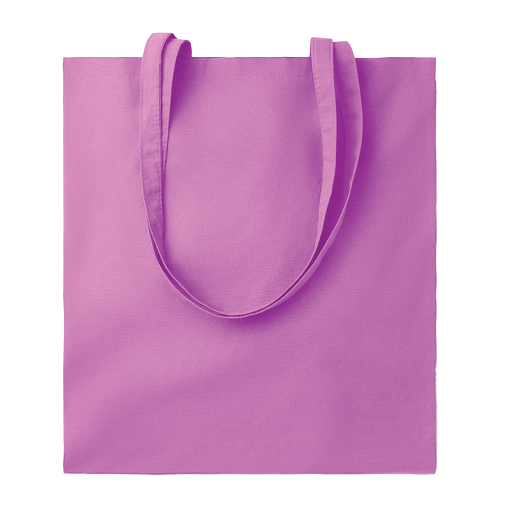 Violet - Front - MidOcean Cottonel Colour ++ Cotton Shopper Bag
