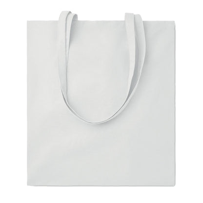 White - Front - MidOcean Cottonel Colour ++ Cotton Shopper Bag