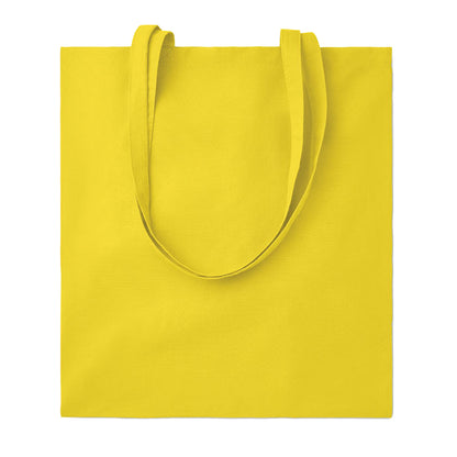 Yellow - Front - MidOcean Cottonel Colour ++ Cotton Shopper Bag