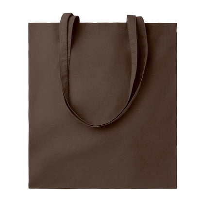 Chocolate - Front - MidOcean Cottonel Colour ++ Cotton Shopper Bag