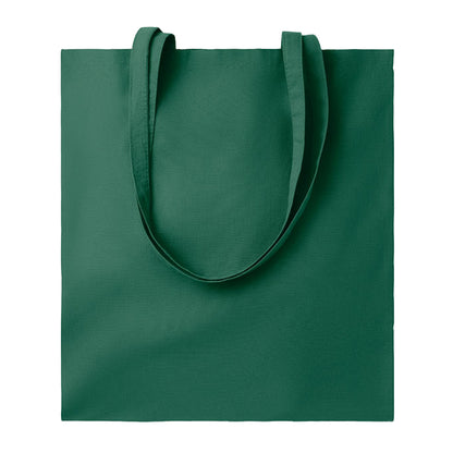 Dark Green - Front - MidOcean Cottonel Colour ++ Cotton Shopper Bag