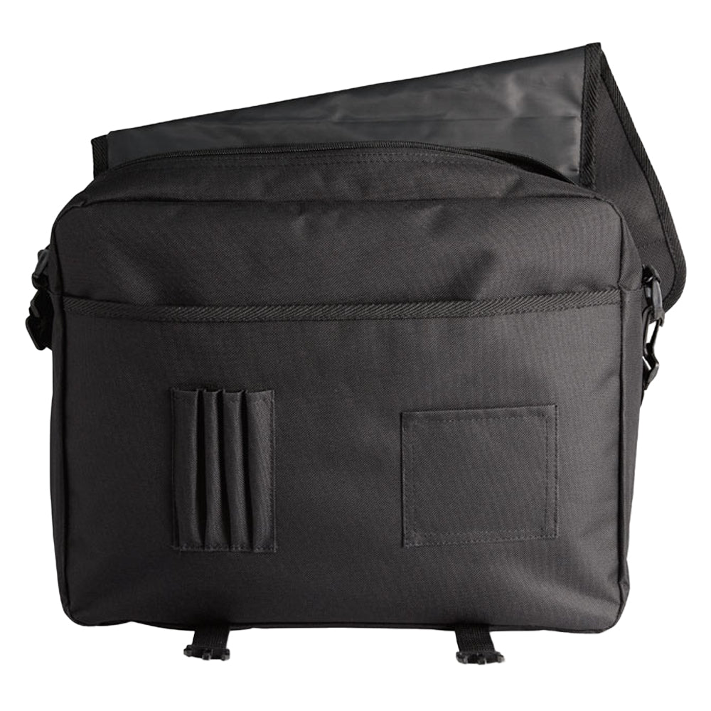 Black - Back - MidOcean Flapa Polyester Document Bag