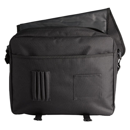 Black - Back - MidOcean Flapa Polyester Document Bag
