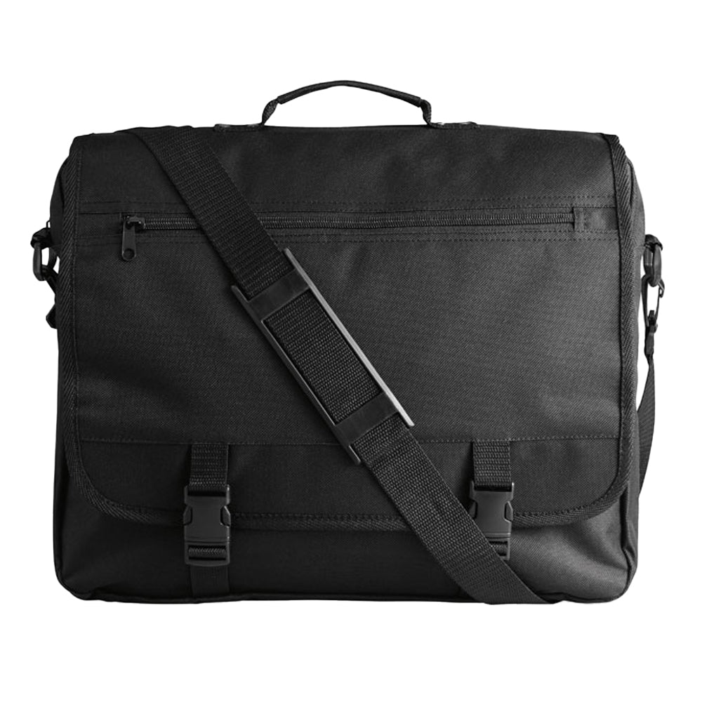 Black - Front - MidOcean Flapa Polyester Document Bag