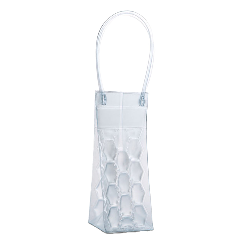 Transparent - Back - MidOcean Bacool PVC Wine Cooler Sleeve