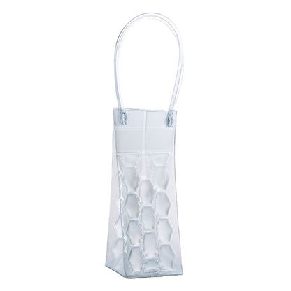 Transparent - Back - MidOcean Bacool PVC Wine Cooler Sleeve