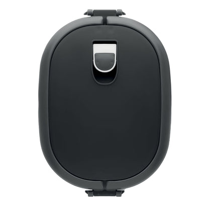 Black - Back - MidOcean Lux Polypropylene 1000ml Lunch Box