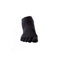 Black - Front - Toesox Womens-Ladies Toe Socks