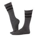 Grey-Black - Front - Tavi Noir Womens-Ladies Kai Gripped Crew Socks