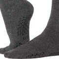Grey-Black - Back - Tavi Noir Womens-Ladies Kai Gripped Crew Socks