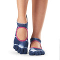 Blue-White-Pink - Back - Toesox Womens-Ladies Cosmic Toe Socks